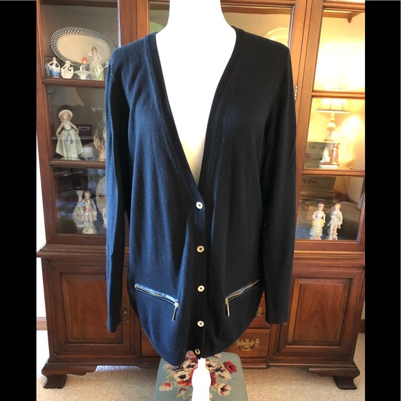 Michael Kors Zip Pocket Cardigan Free Gift Michael Kors Zip Pocket Cardigan Free Gift